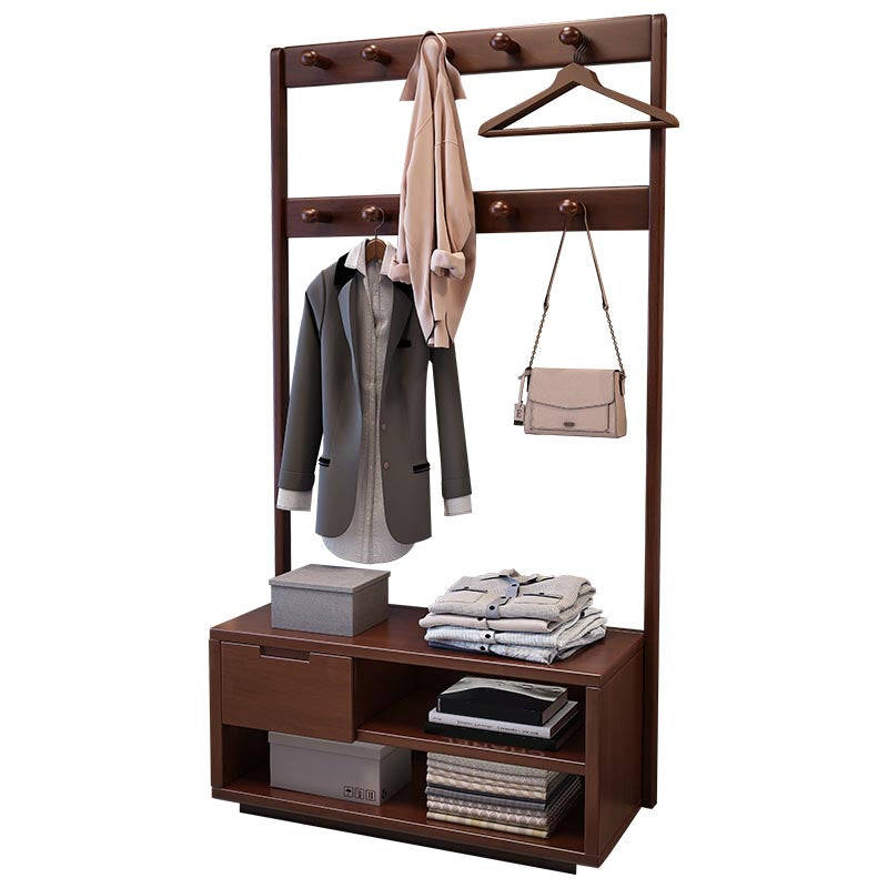 Wooden Wardrobe Armoire Modern Bedroom Armoire with Storage Shelves