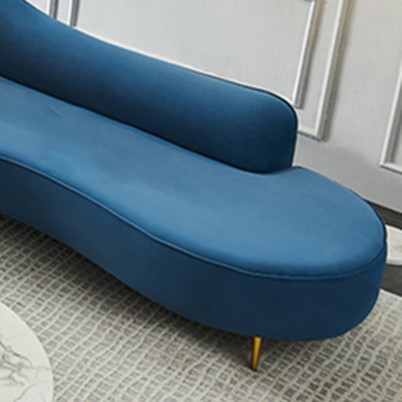 Glam Chaise Lounge Couch Rolled Arm Chaise Lounge for Bedroom