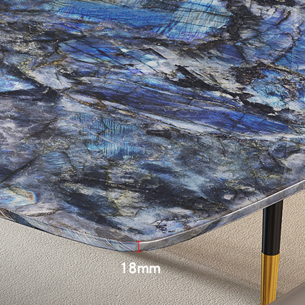 Double Pedestal Dining Table Rectangle Dining Table for Kitchen
