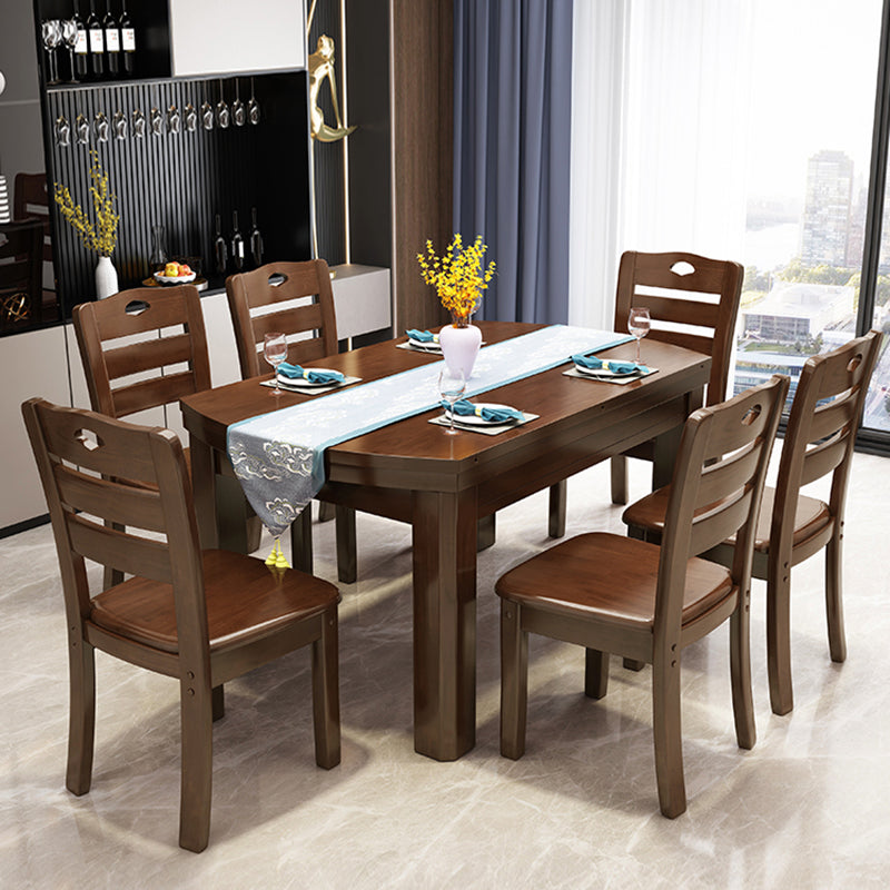 Drop-Leaf Dining Table Contemporary 4 Legs Dining Room Table