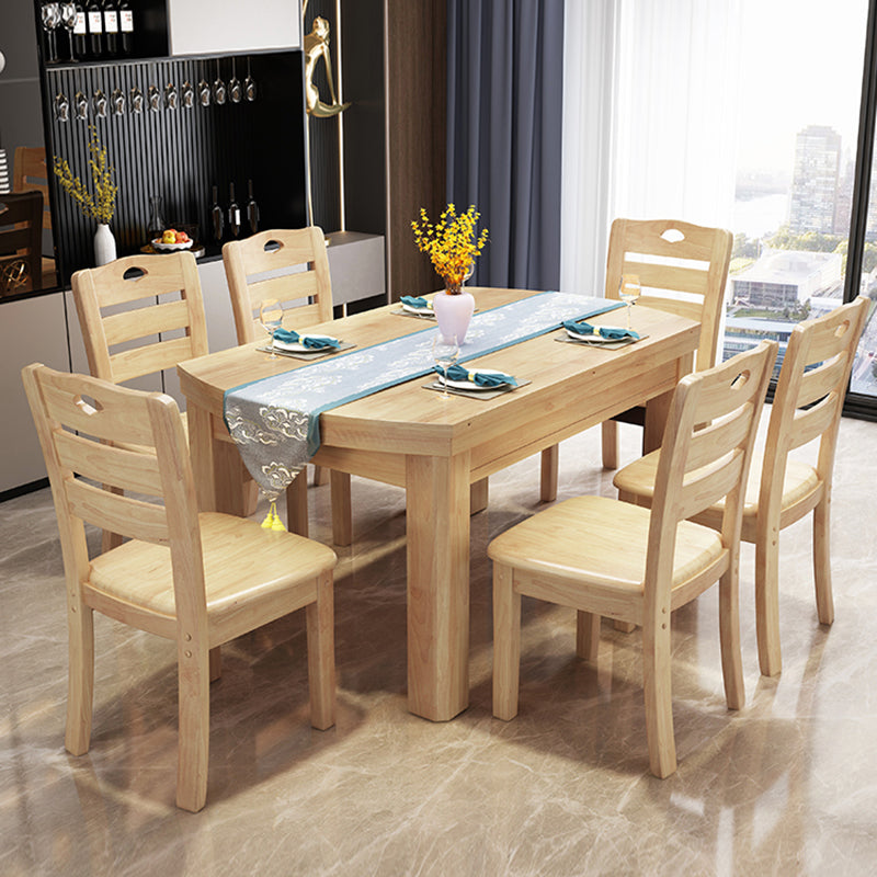 Drop-Leaf Dining Table Contemporary 4 Legs Dining Room Table