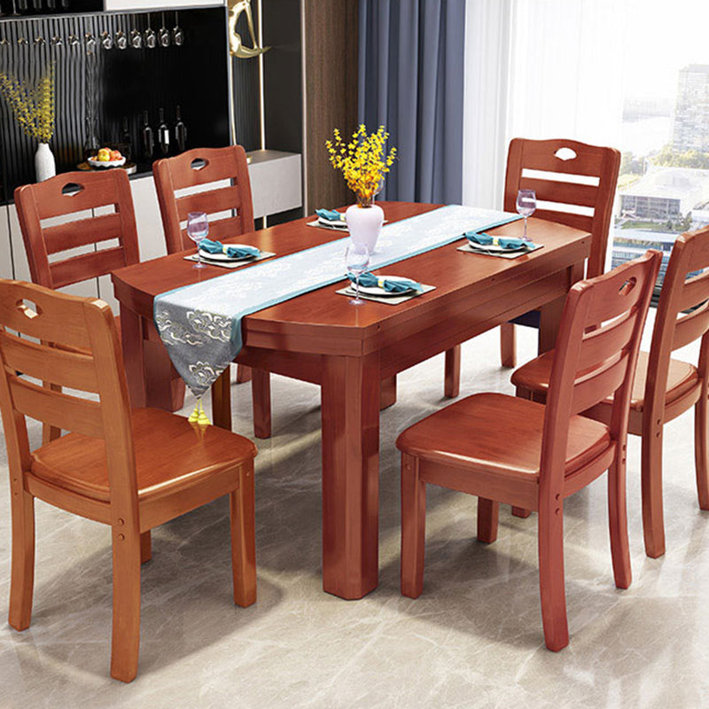 Drop-Leaf Dining Table Contemporary 4 Legs Dining Room Table