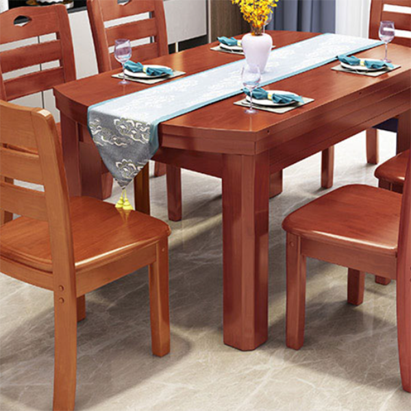 Drop-Leaf Dining Table Contemporary 4 Legs Dining Room Table