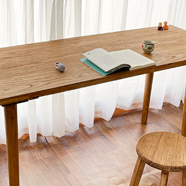 Solid Wood Base Table Rectangle Dining Table for Kitchen Dining Room