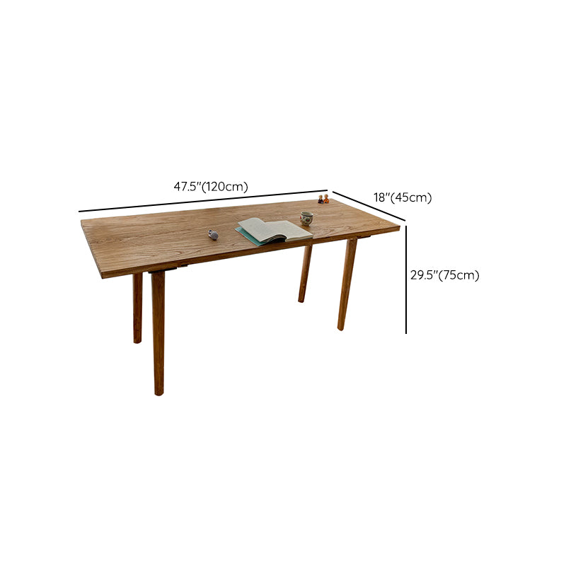 Solid Wood Base Table Rectangle Dining Table for Kitchen Dining Room