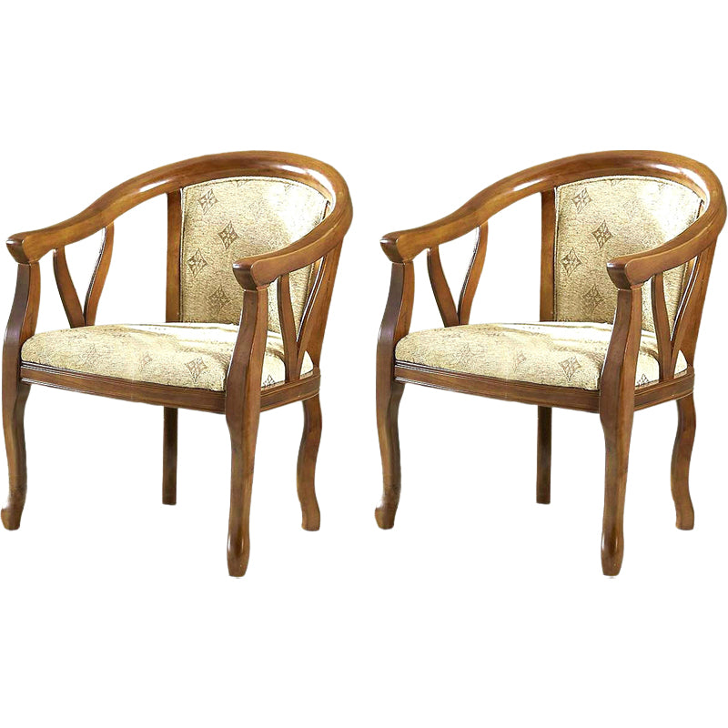 Modern Simple Arm Chair Wooden Frame Arm Dining Chair for Dining Room