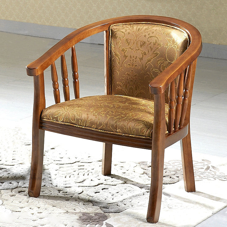 Modern Simple Arm Chair Wooden Frame Arm Dining Chair for Dining Room