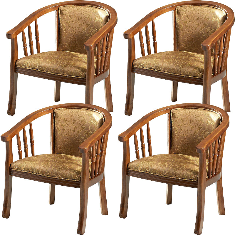 Modern Simple Arm Chair Wooden Frame Arm Dining Chair for Dining Room