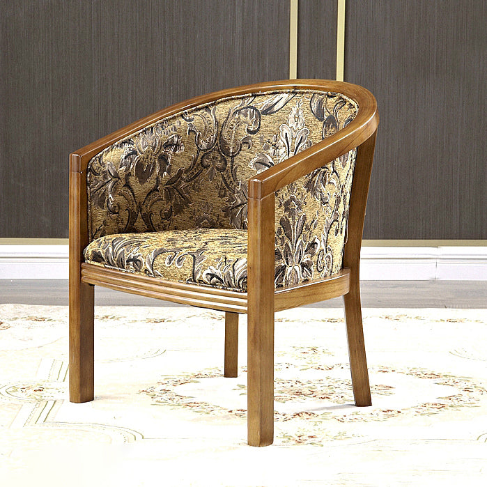 Modern Simple Arm Chair Wooden Frame Arm Dining Chair for Dining Room