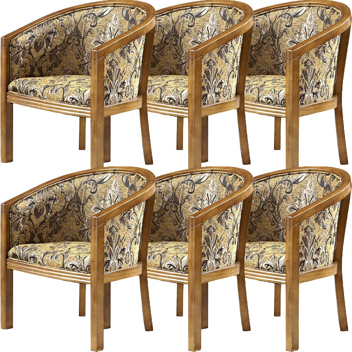 Modern Simple Arm Chair Wooden Frame Arm Dining Chair for Dining Room