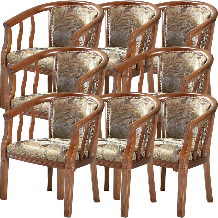 Modern Simple Arm Chair Wooden Frame Arm Dining Chair for Dining Room