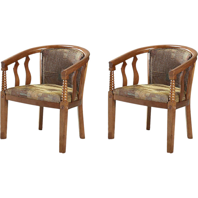 Modern Simple Arm Chair Wooden Frame Arm Dining Chair for Dining Room