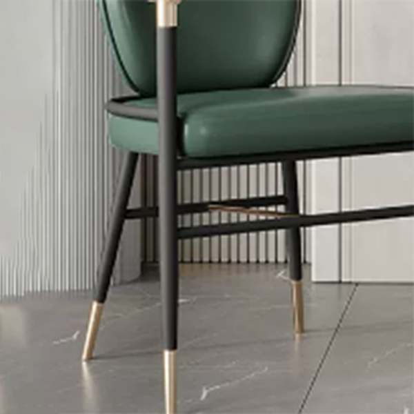Contemporary Style Arm Chair Metal Dining Room Chair for Home