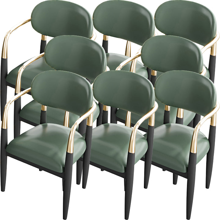 Contemporary Style Arm Chair Metal Dining Room Chair for Home