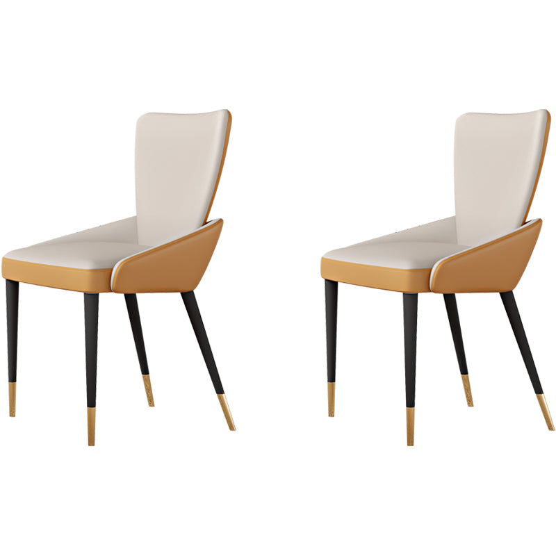 Contemporary Style Arm Chair Metal Dining Room Chair for Home