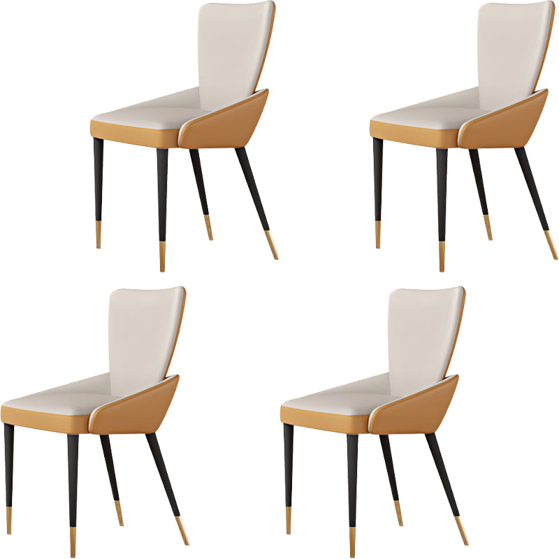 Contemporary Style Arm Chair Metal Dining Room Chair for Home