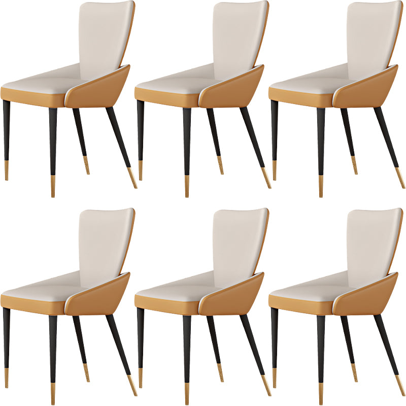 Contemporary Style Arm Chair Metal Dining Room Chair for Home