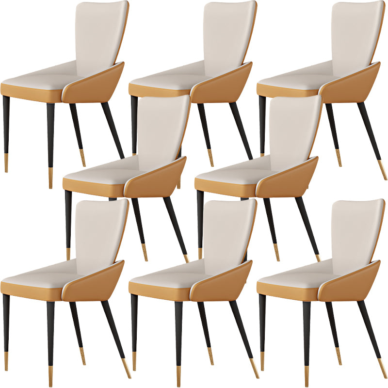 Contemporary Style Arm Chair Metal Dining Room Chair for Home