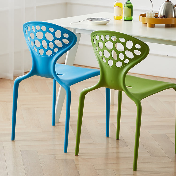Nordic Armrest Backrest Acrylic Chair with Acrylic Legs for Dining Room