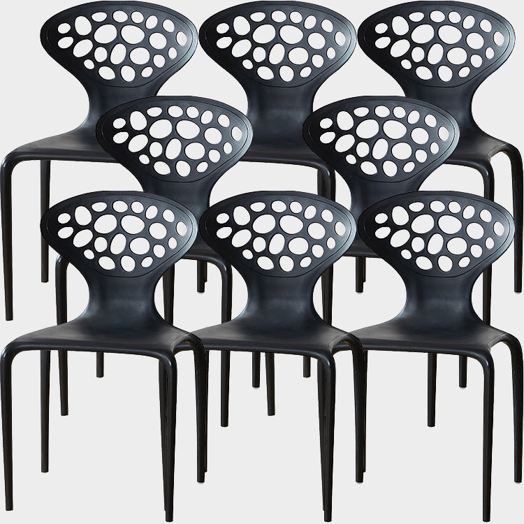 Nordic Armrest Backrest Acrylic Chair with Acrylic Legs for Dining Room