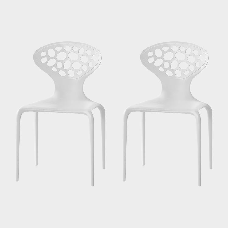 Nordic Armrest Backrest Acrylic Chair with Acrylic Legs for Dining Room