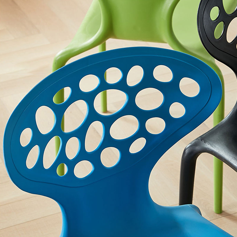 Nordic Armrest Backrest Acrylic Chair with Acrylic Legs for Dining Room