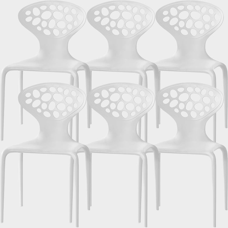 Nordic Armrest Backrest Acrylic Chair with Acrylic Legs for Dining Room