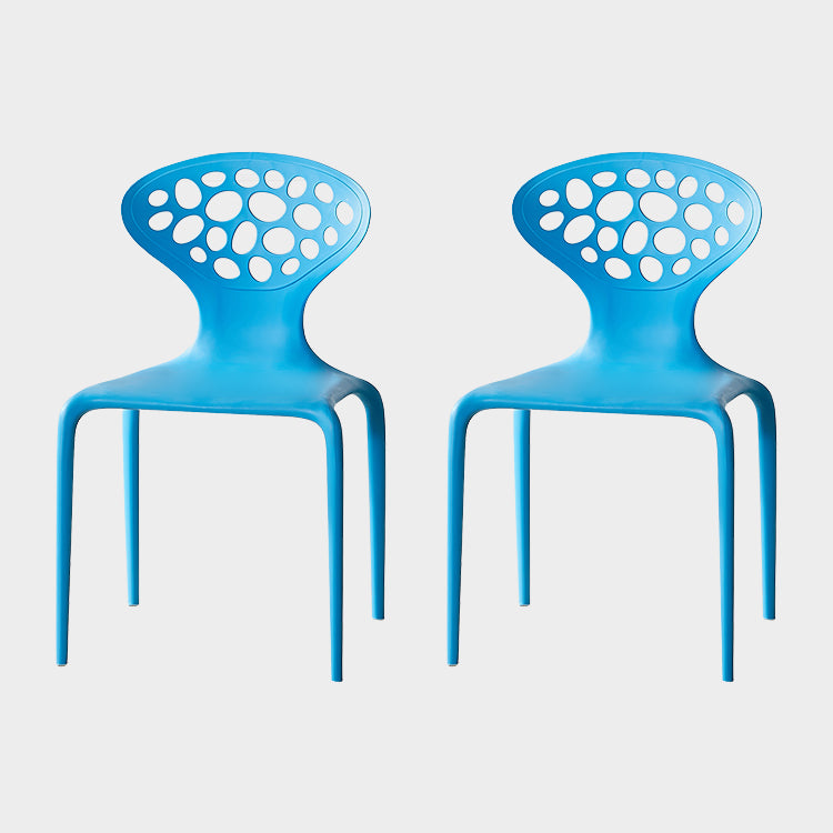 Nordic Armrest Backrest Acrylic Chair with Acrylic Legs for Dining Room
