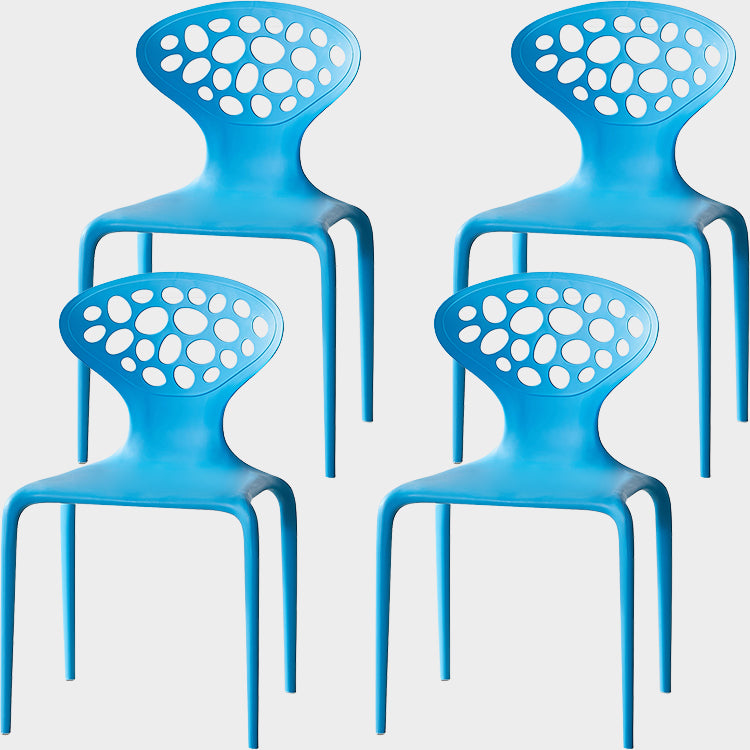 Nordic Armrest Backrest Acrylic Chair with Acrylic Legs for Dining Room
