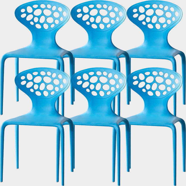 Nordic Armrest Backrest Acrylic Chair with Acrylic Legs for Dining Room