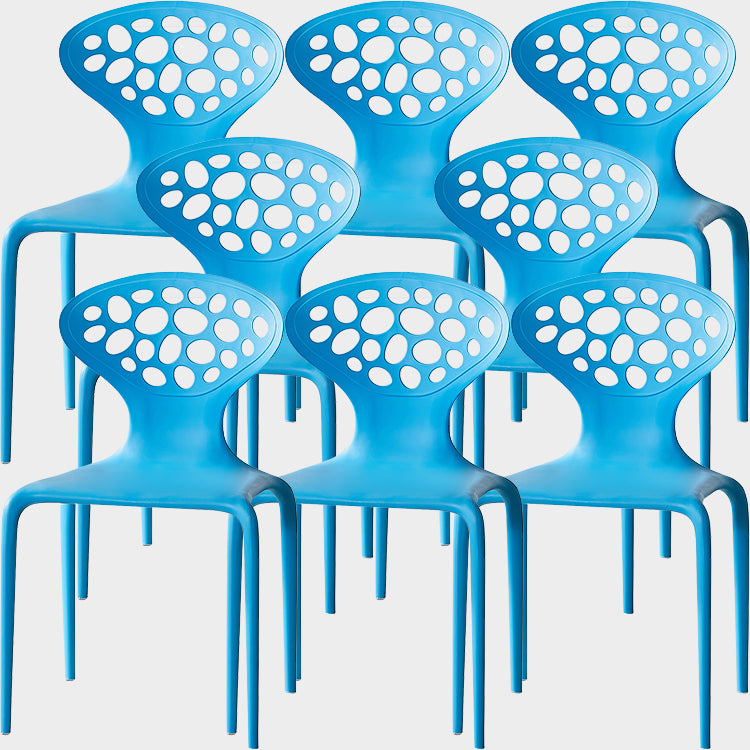 Nordic Armrest Backrest Acrylic Chair with Acrylic Legs for Dining Room