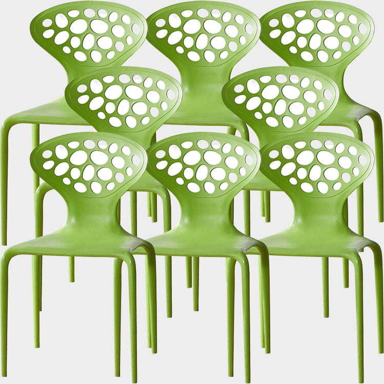 Nordic Armrest Backrest Acrylic Chair with Acrylic Legs for Dining Room