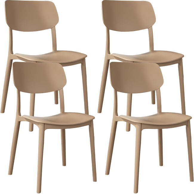 Nordic Stackable Backrest Chair with Acrylic Legs for Dining Room
