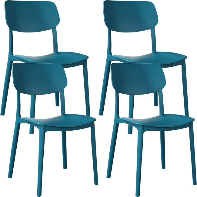 Nordic Stackable Backrest Chair with Acrylic Legs for Dining Room