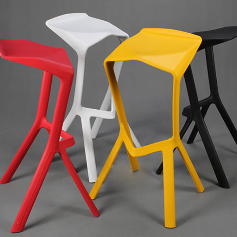 Backless Counter-height Stool Contemporary Plastic Bar & Counter Stool