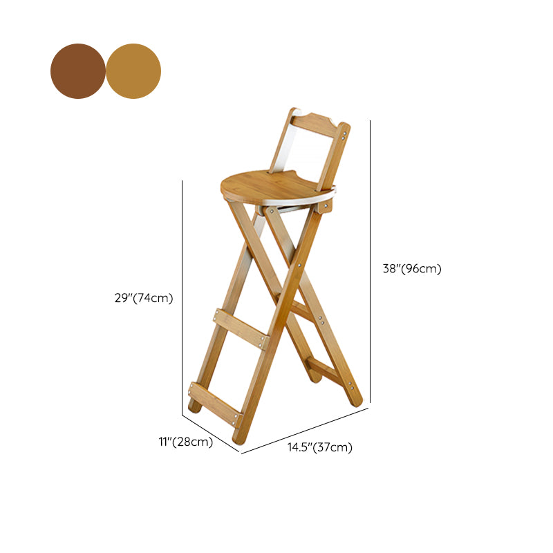 Contemporary Counter Chair Armless Counter-height Stool for Living Room