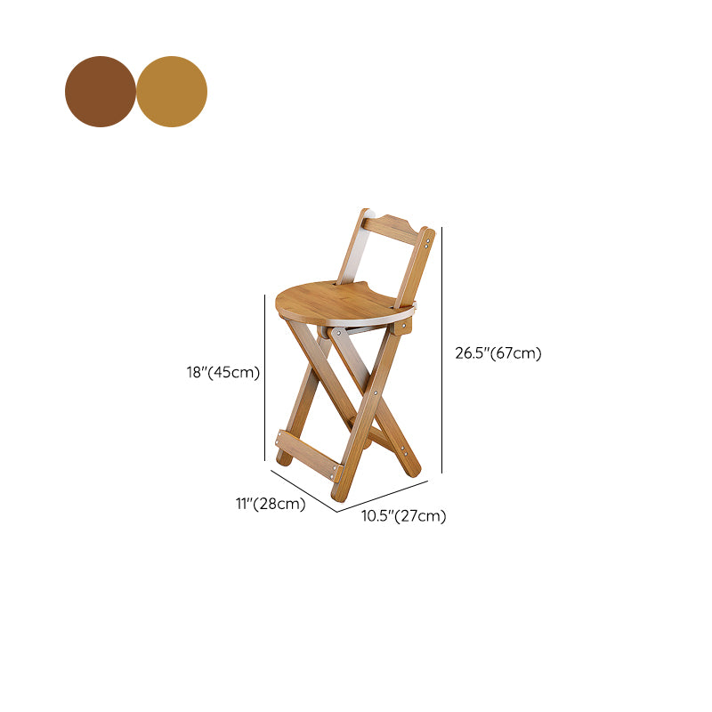 Contemporary Counter Chair Armless Counter-height Stool for Living Room