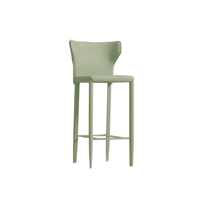 Contemporary Faux Leather 39-inch Bar Stools with Metal Base