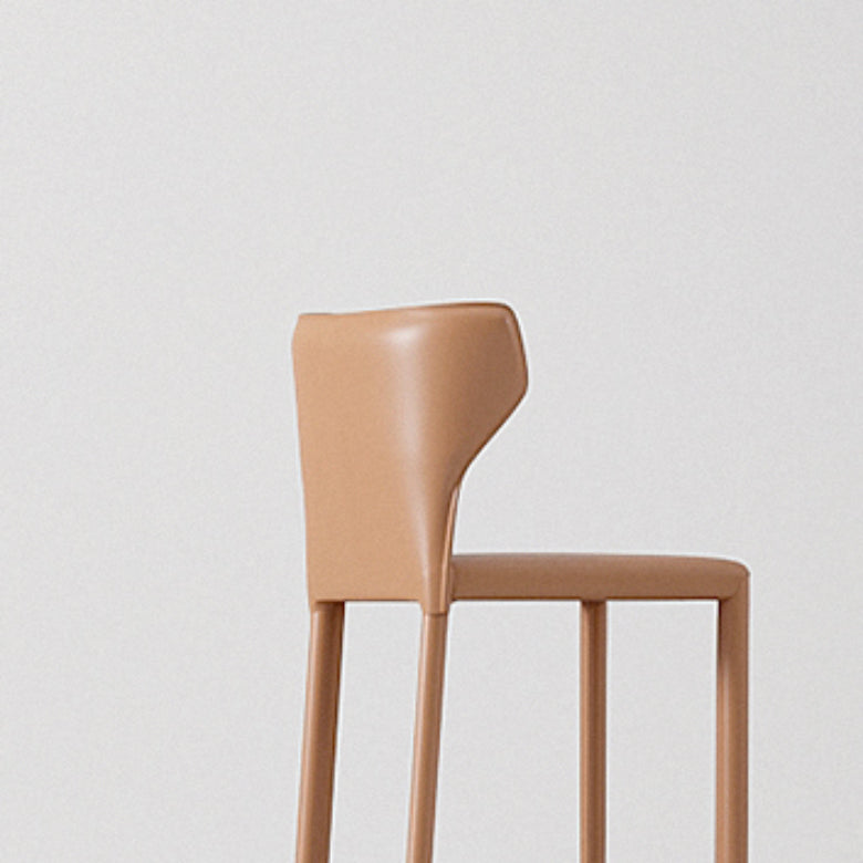 Contemporary Faux Leather 39-inch Bar Stools with Metal Base