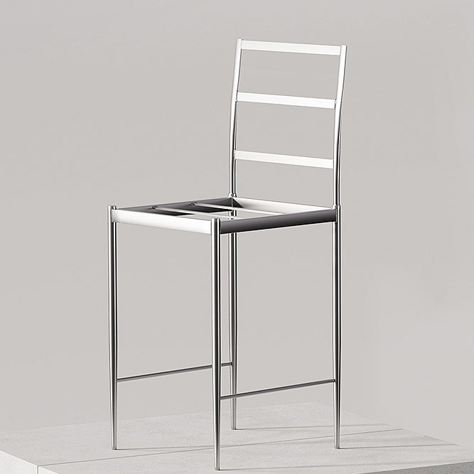 Contemporary Faux Leather 39-inch Bar Stools with Metal Base