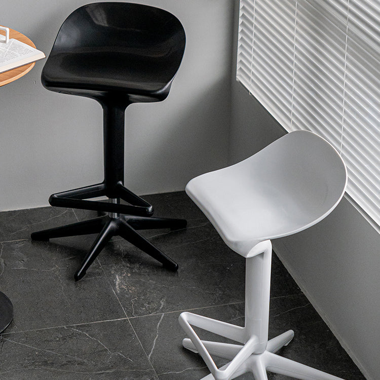 Plastic Counter Height Stools with Footrest Modern Counter Chair