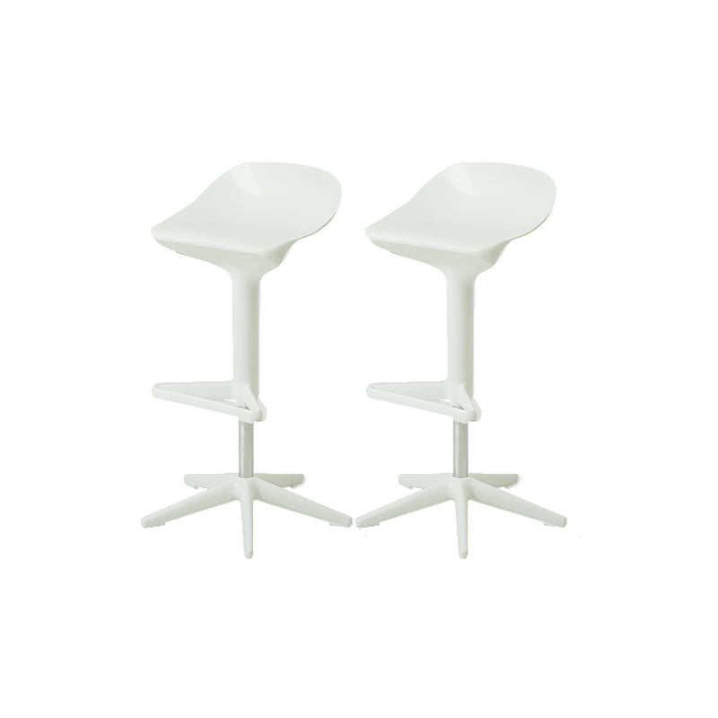 Plastic Counter Height Stools with Footrest Modern Counter Chair