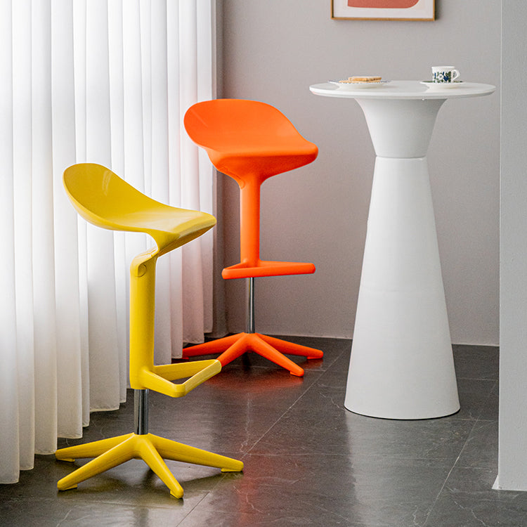 Plastic Counter Height Stools with Footrest Modern Counter Chair