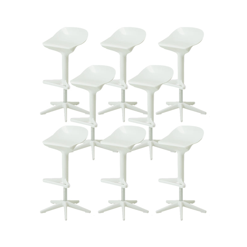 Plastic Counter Height Stools with Footrest Modern Counter Chair