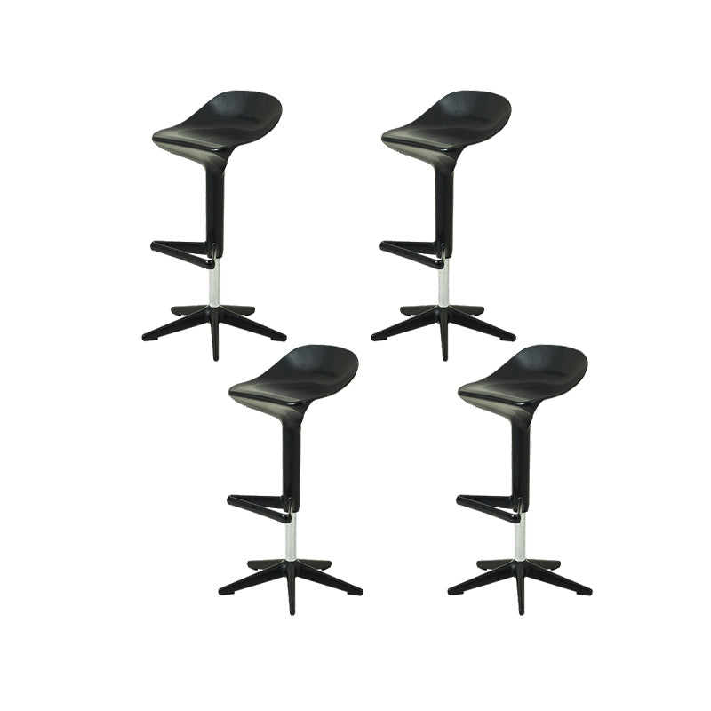Plastic Counter Height Stools with Footrest Modern Counter Chair