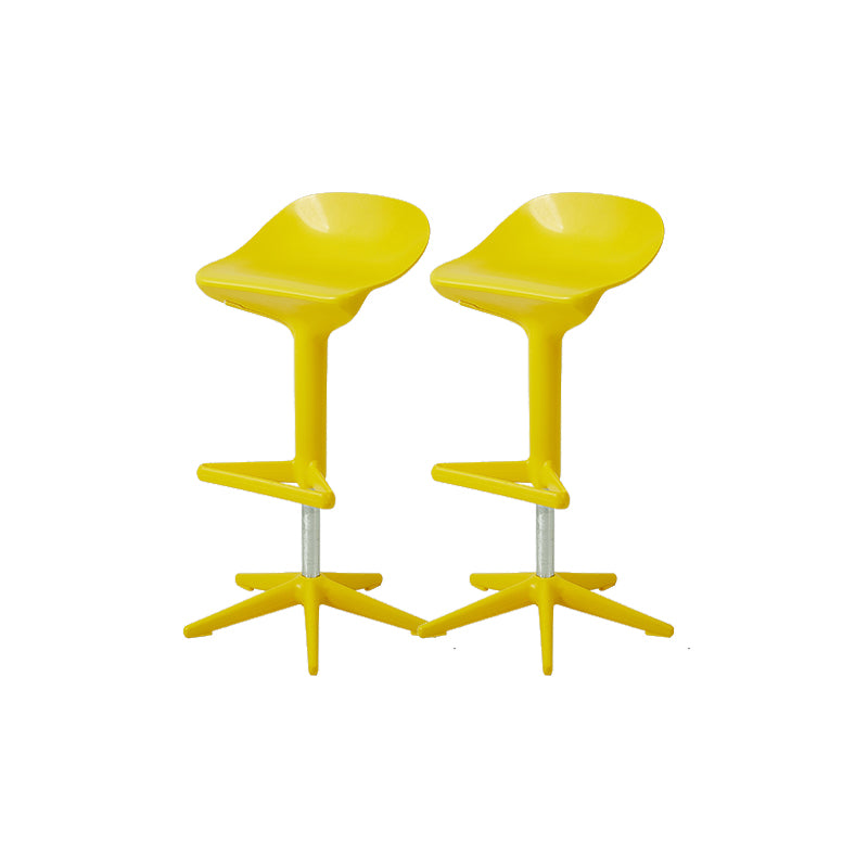 Plastic Counter Height Stools with Footrest Modern Counter Chair