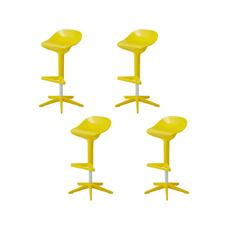 Plastic Counter Height Stools with Footrest Modern Counter Chair