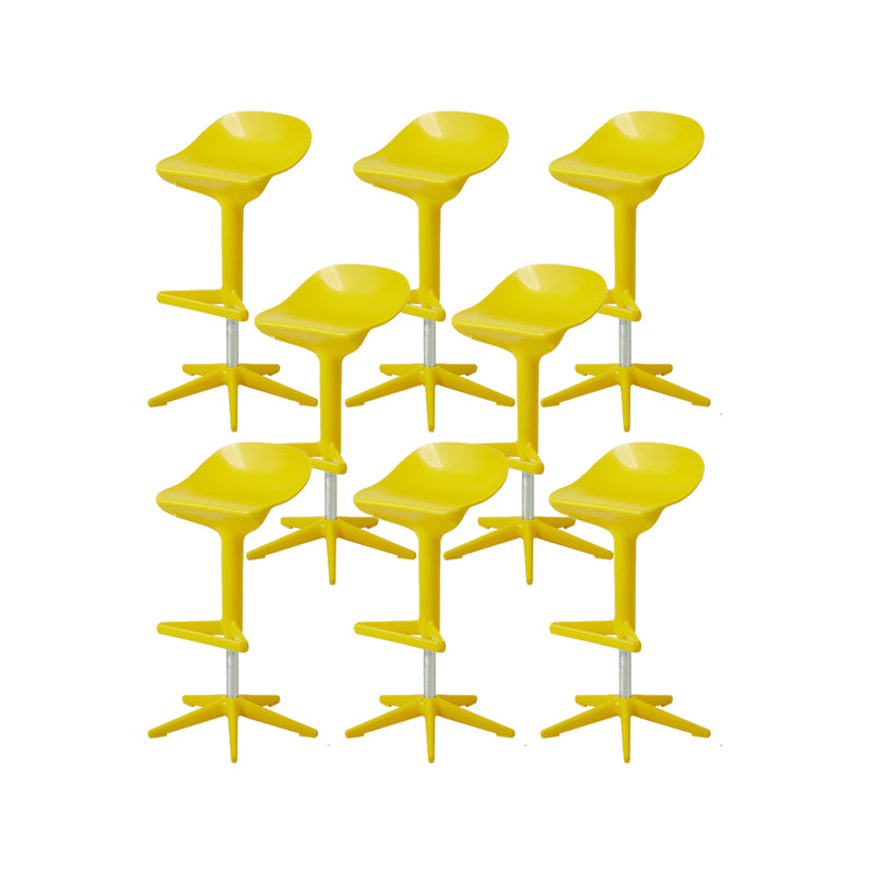 Plastic Counter Height Stools with Footrest Modern Counter Chair