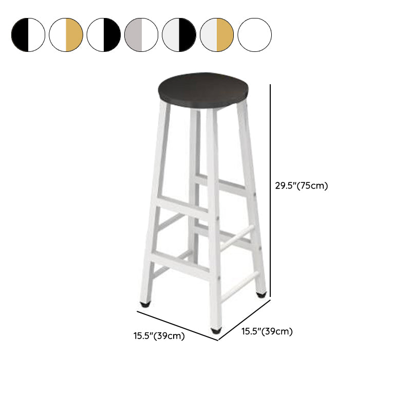 Modern Style Bar Table Set 3 Pieces Bar Table Set with Metal Base for Kitchen