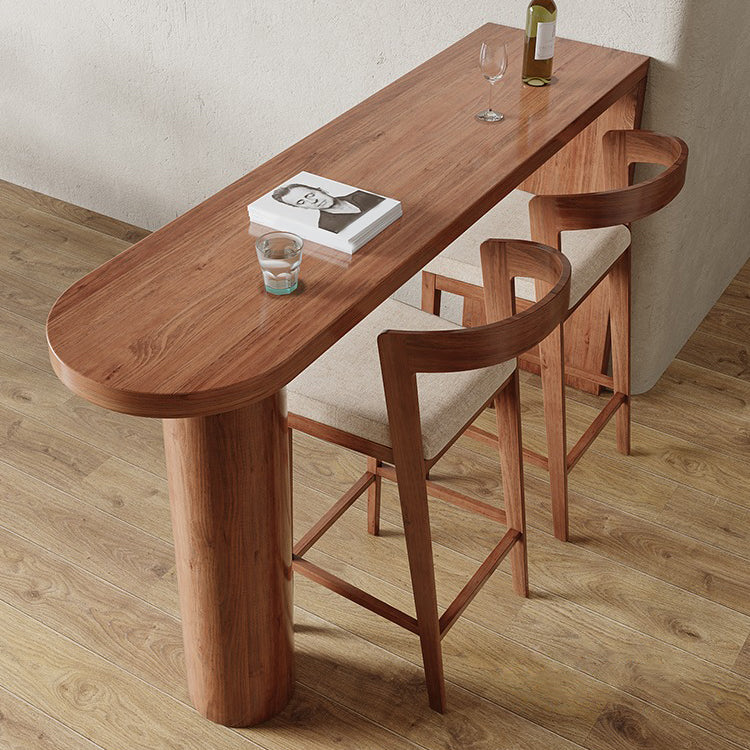 Modern Pine Wood Counter Table 1/3 Pieces Bar Table Set for Balcony
